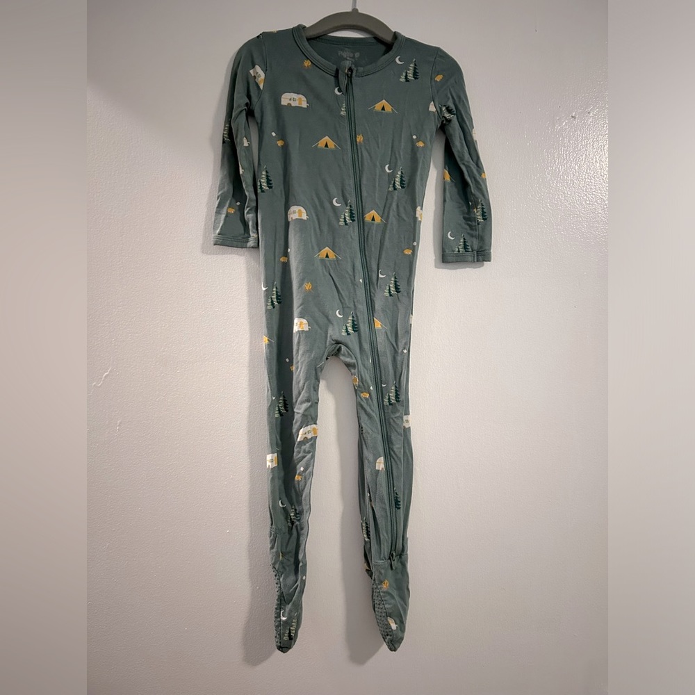 Kyte Baby 18-24 Month zipper footie camping print